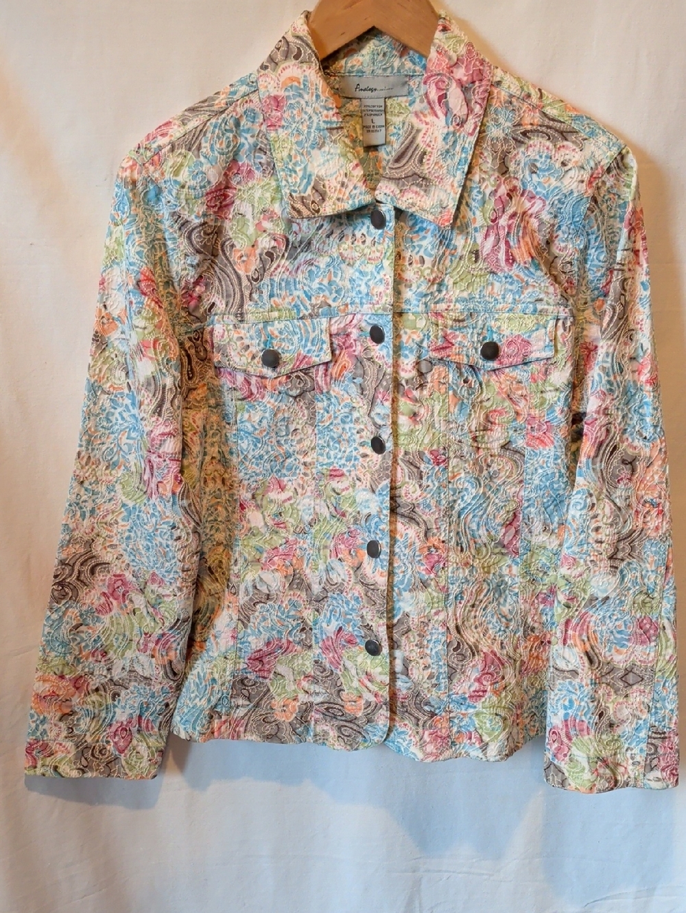 Floral Pastel Blazer Jacket - Multicolor